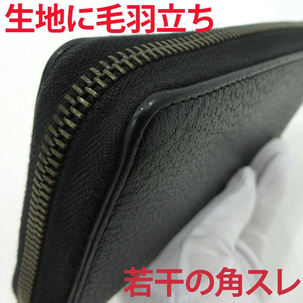 GUCCI Interlocking GG Round Zipper Long Wallet Black - Picture 8 of 10